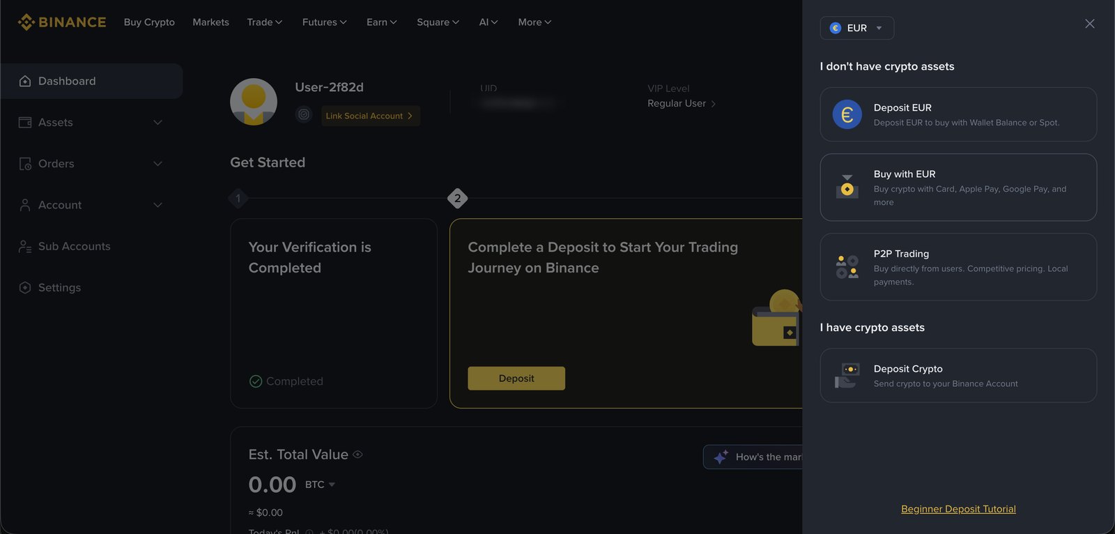 Vali Deposit EUR