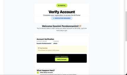 Verify Account e-kiri