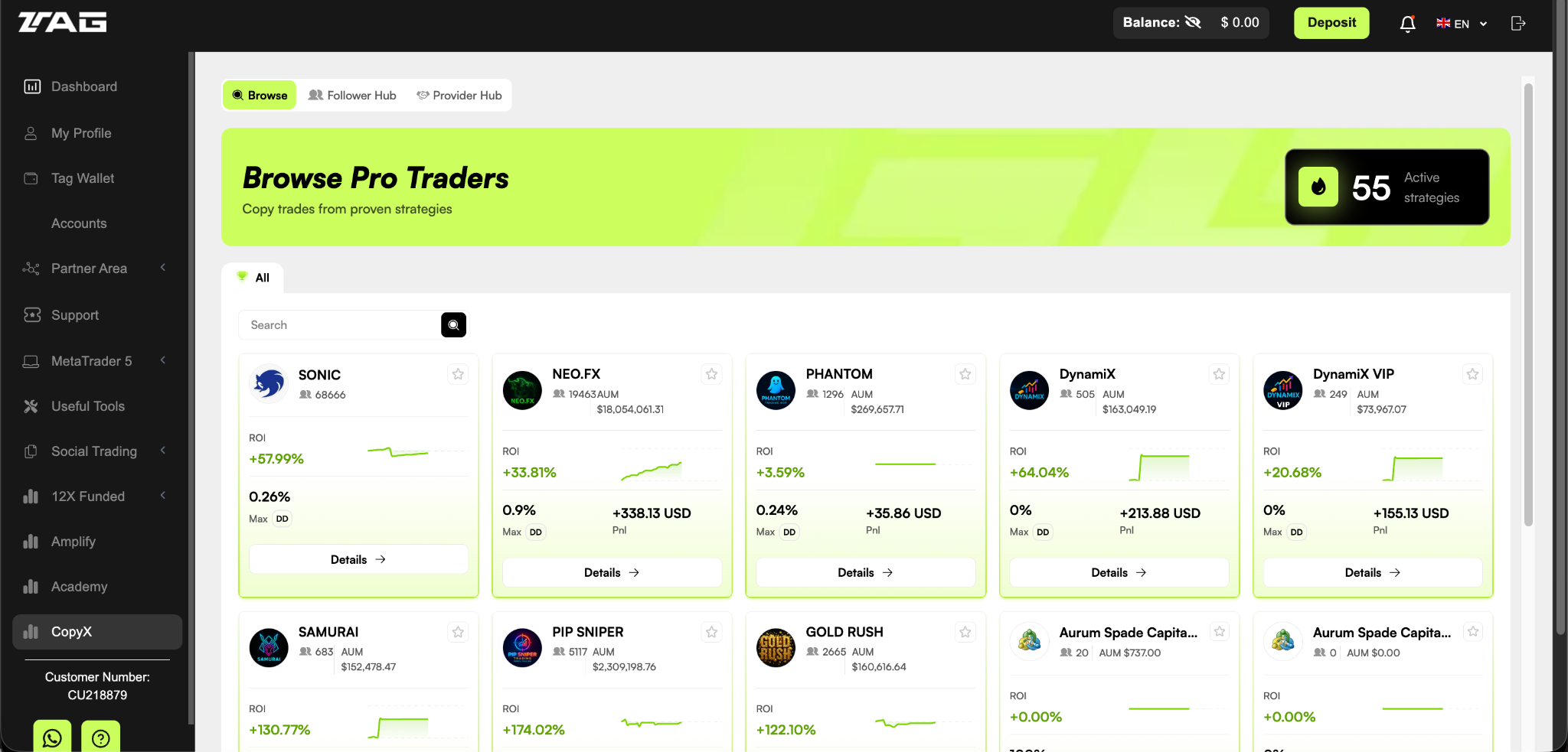 Browse Pro Traders